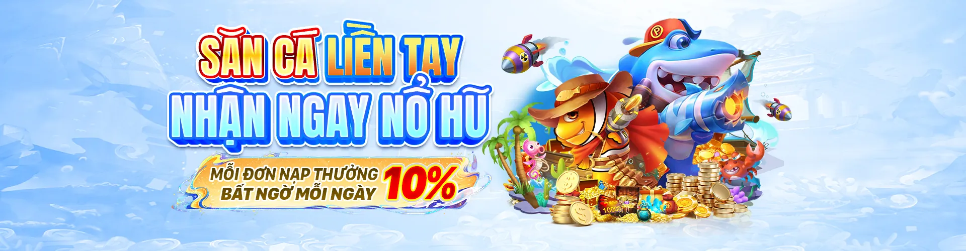 Hình ảnh đại dương sống động với trò chơi bắn cá dp568